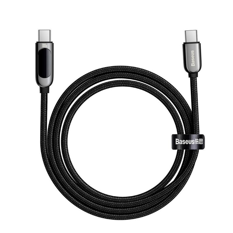 BASEUS - Cable Baseus 240w Usb Tipo C a C de 3 metros Carga Rapida