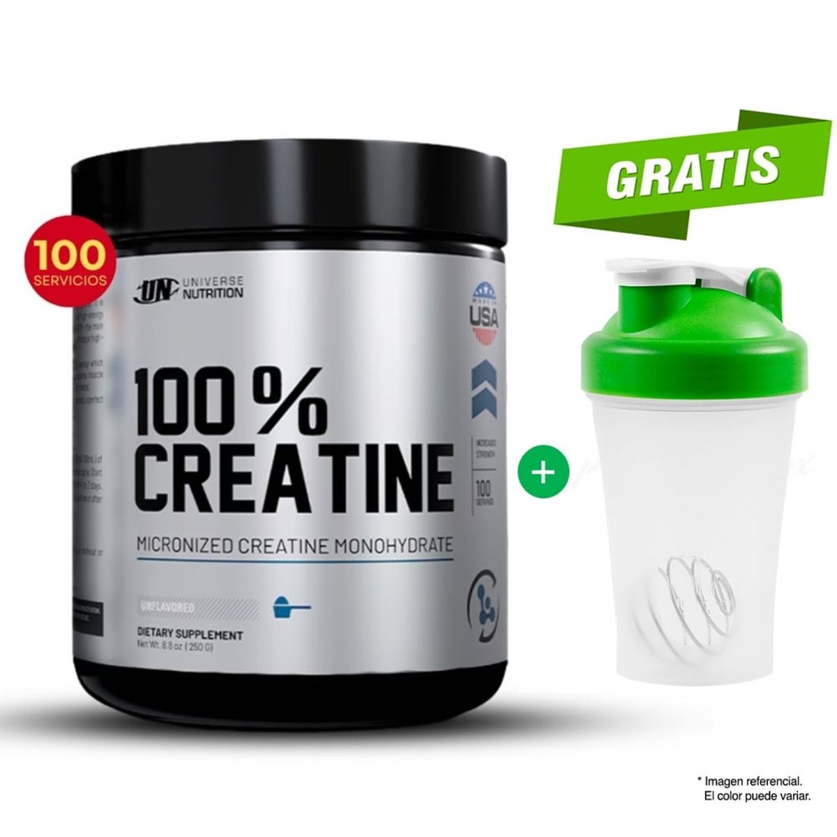 UNIVERSE NUTRITION - CREATINA MONOHIDRATO 250GR AMERICANA