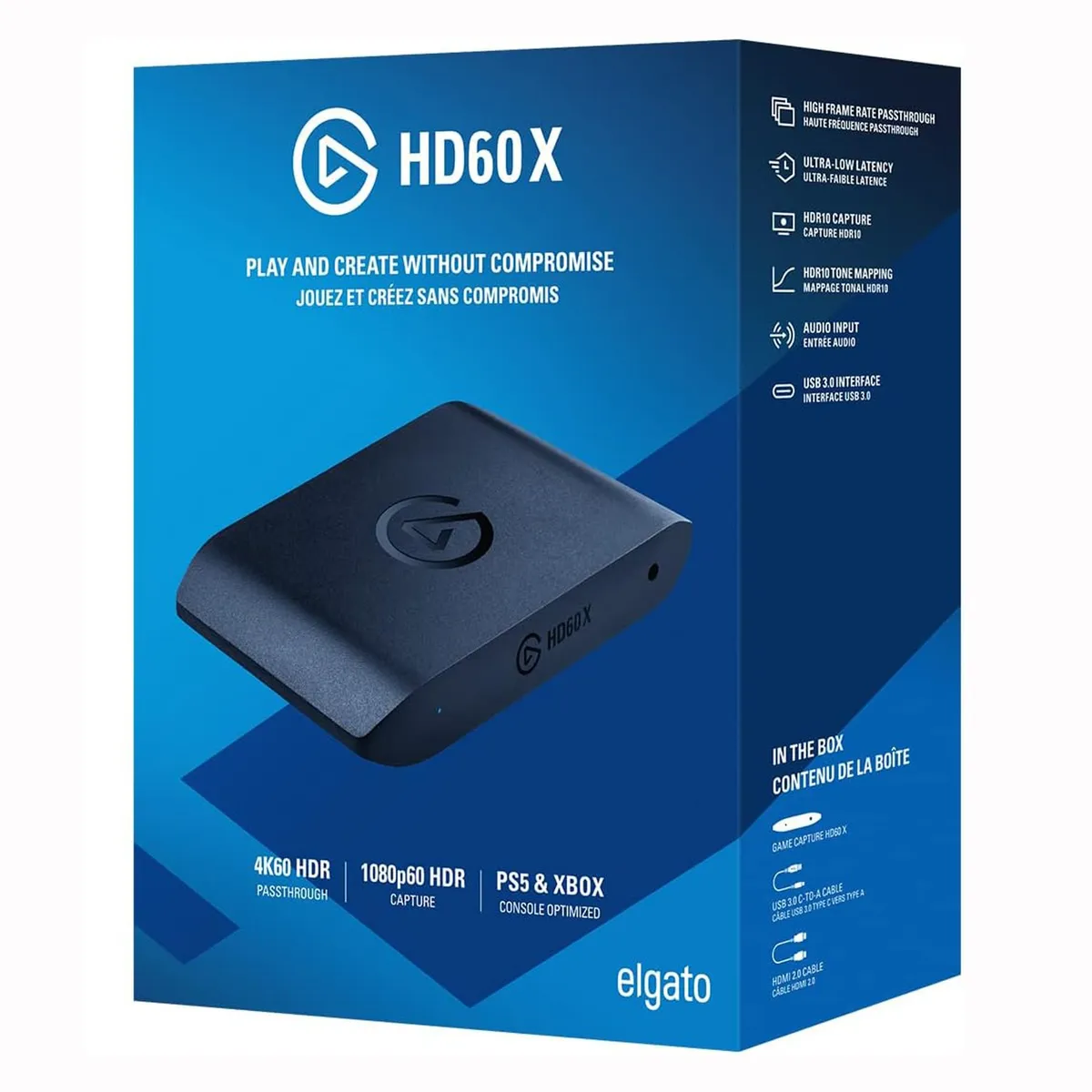 ELGATO - Capturadora de Video Elgato HD60 X HDMI 4K60 HDR