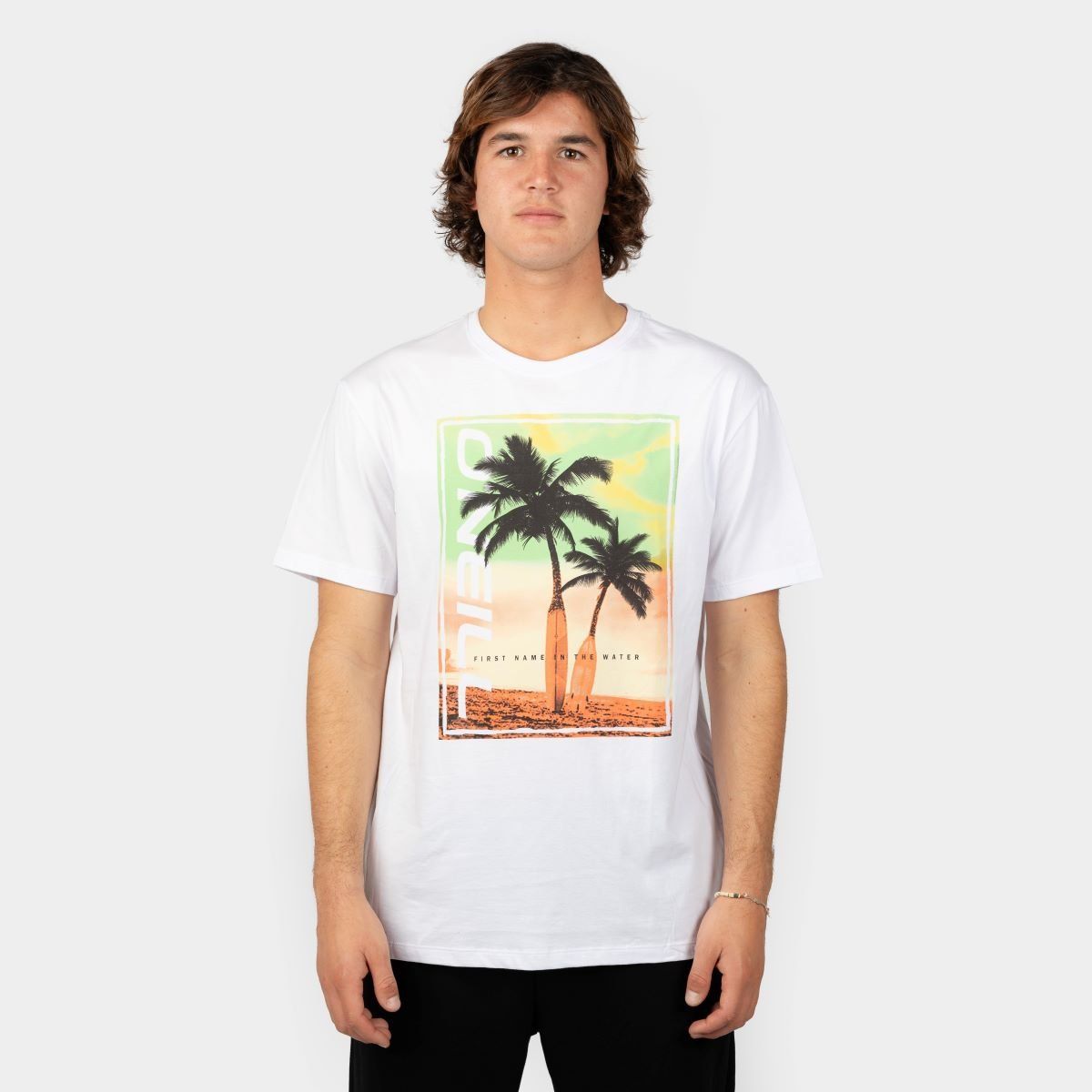 O'NEILL - POLO MANGA CORTA HOMBRE ONEILL JACK BACKPRINT T SHIRT SNOW WHITE