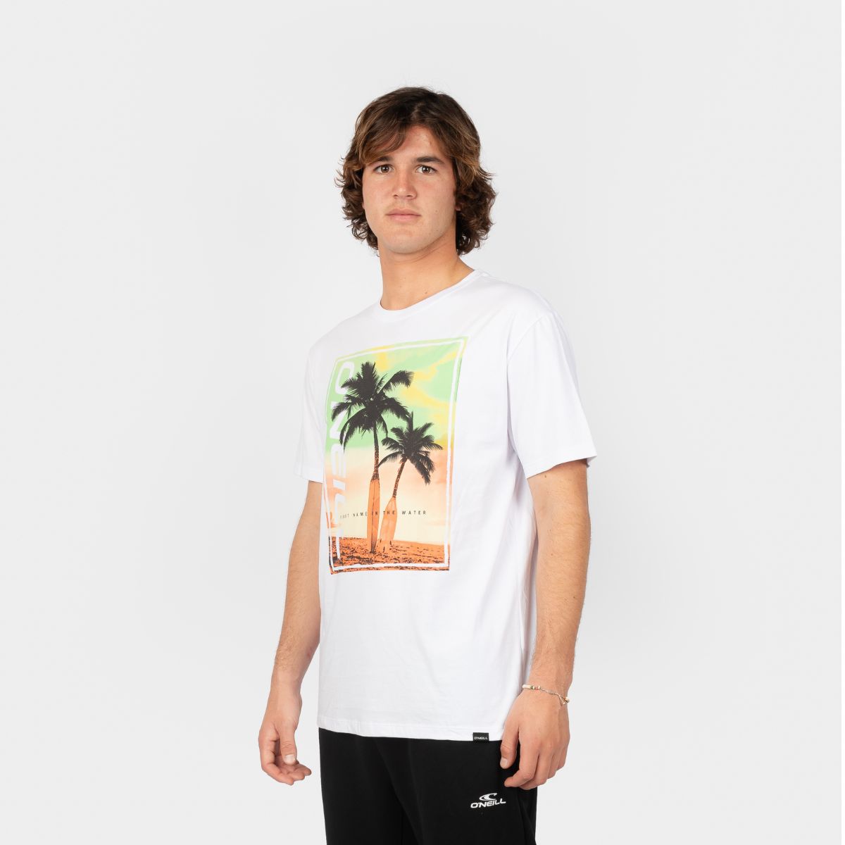 O'NEILL - POLO MANGA CORTA HOMBRE ONEILL JACK BACKPRINT T SHIRT SNOW WHITE