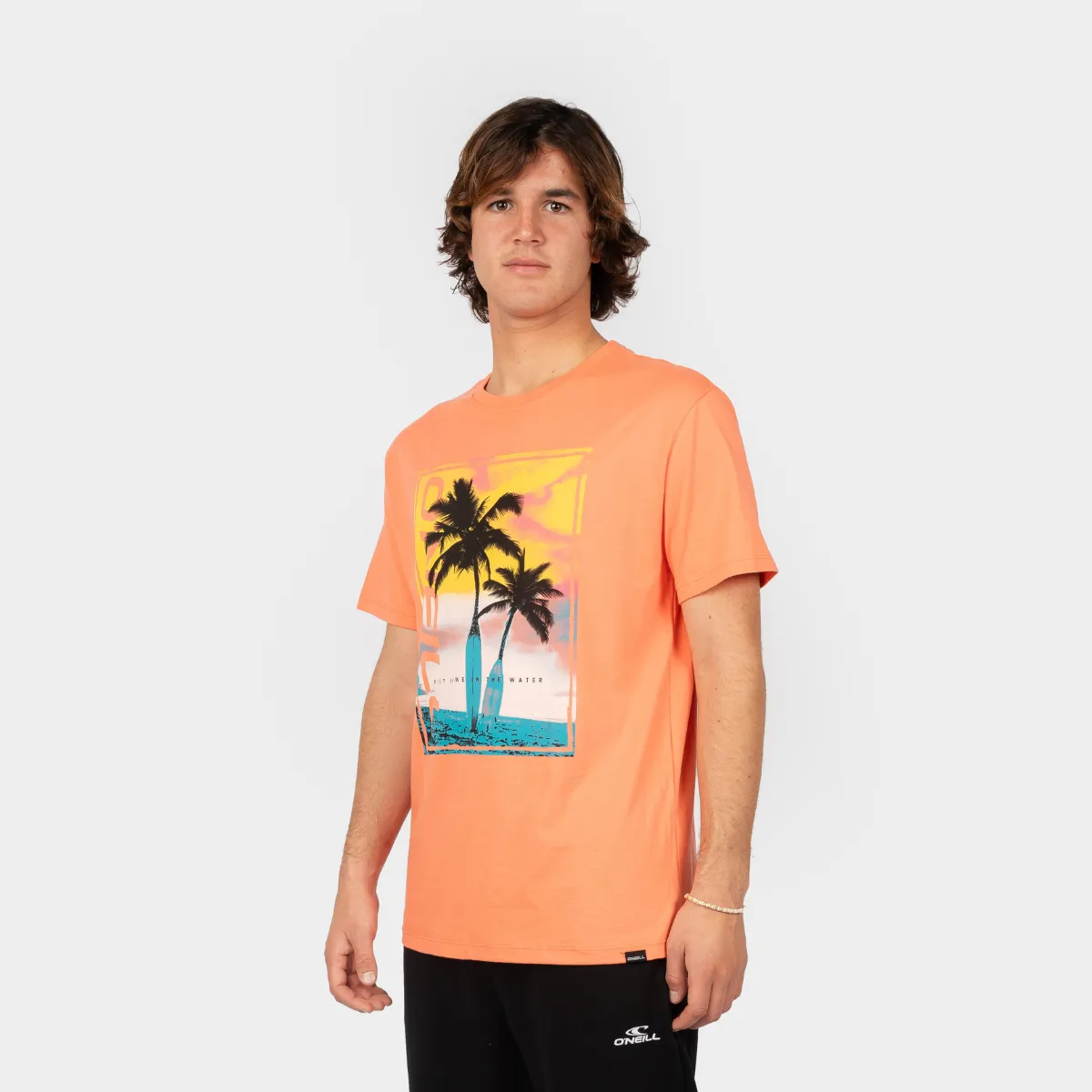 O'NEILL - POLO MANGA CORTA HOMBRE ONEILL JACK BACK PRINT T SHIRT LIVING CORAL