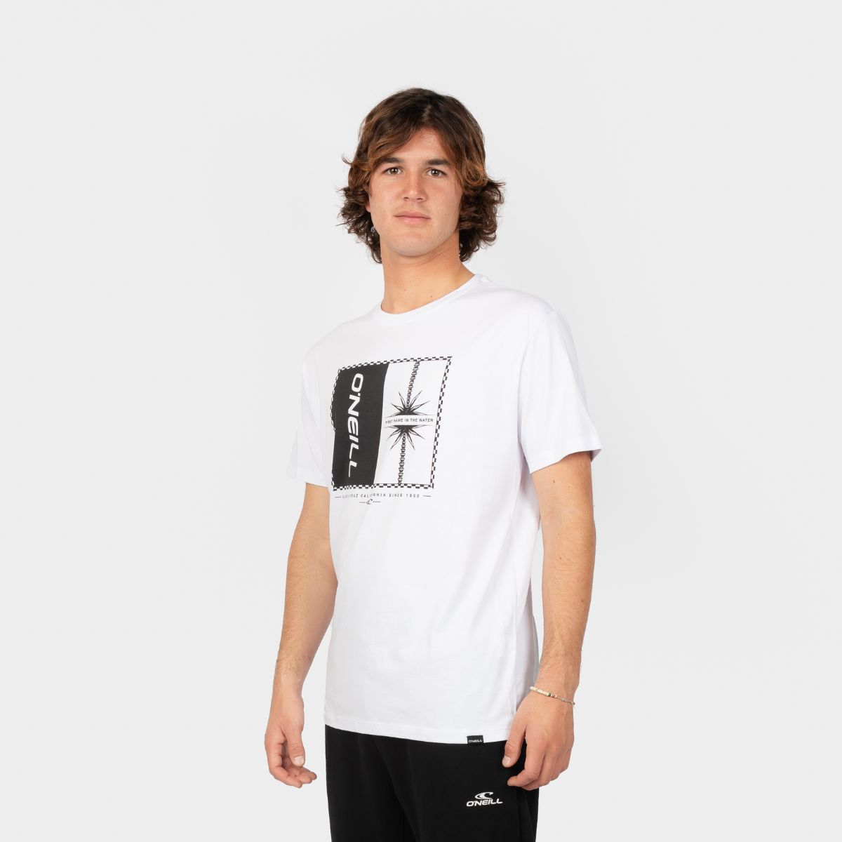 O'NEILL - POLO MANGA CORTA HOMBRE ONEILL MIX & MATCH PALM T SHIRT   SNOW WHITE