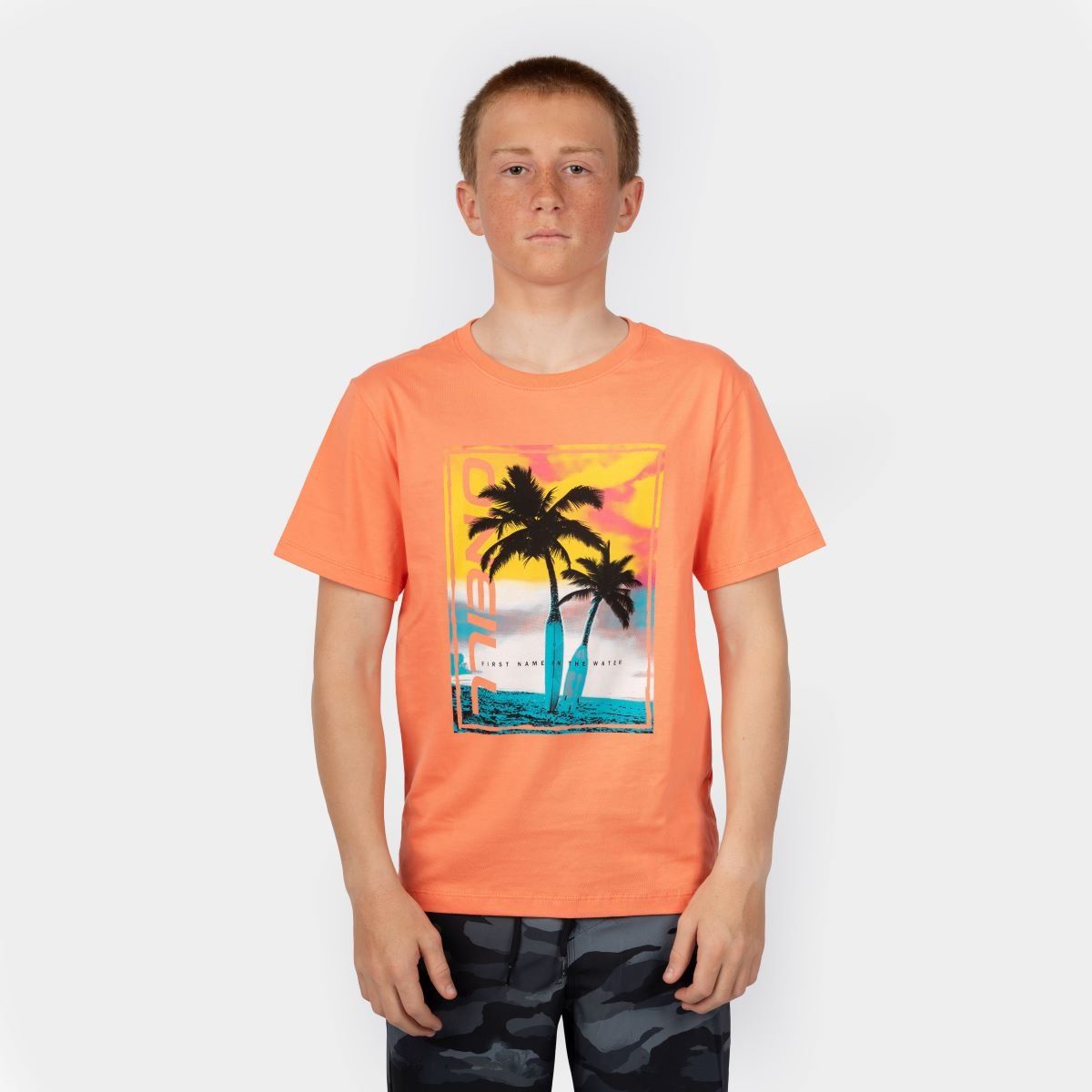 O'NEILL - POLO NIÑO ONEILL  BACKPRINT TSHIRT KID  LIVING CORAL