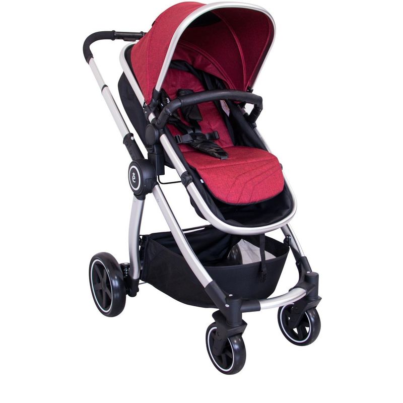 EVEZO - Coche Moises De Lujo  Evezo  Marcel Deluxe – EV159 Rojo