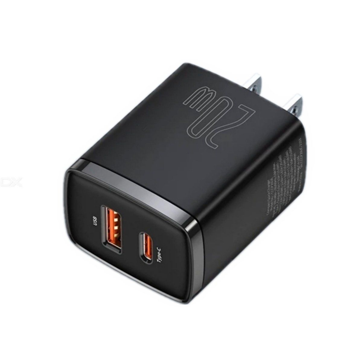 BASEUS - Cargador de Pared Baseus 20w Usb C y Usb A Carga Rapida