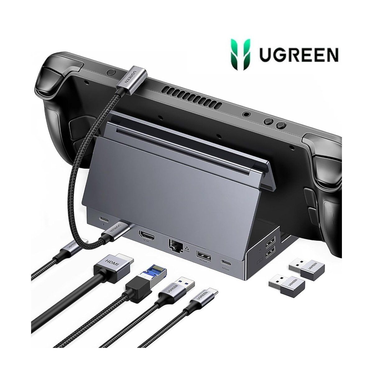 UGREEN - Hub 9 en 1 Para Steam Deck / Nintendo Switch UGREEN