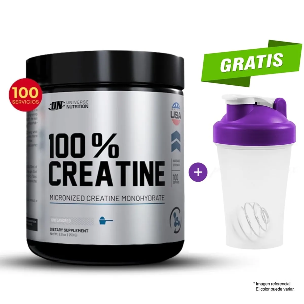 UNIVERSE NUTRITION - 100% Creatine Creatina Monohidratada 250g Creabolic Universe Nutrition