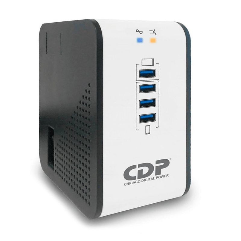 CDP - CDP R2CU-AVR1008I Estabilizador regulador 1000VA 500W 8 tomas 4USB