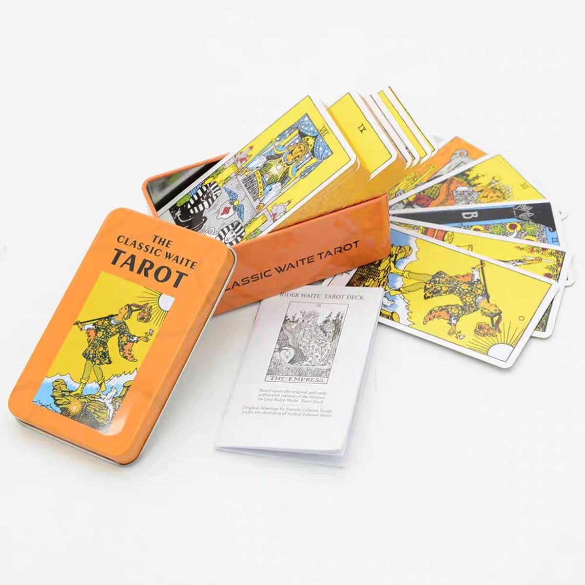 GENERICO - Cartas del Tarot The Classic Waite Tarot caja metal