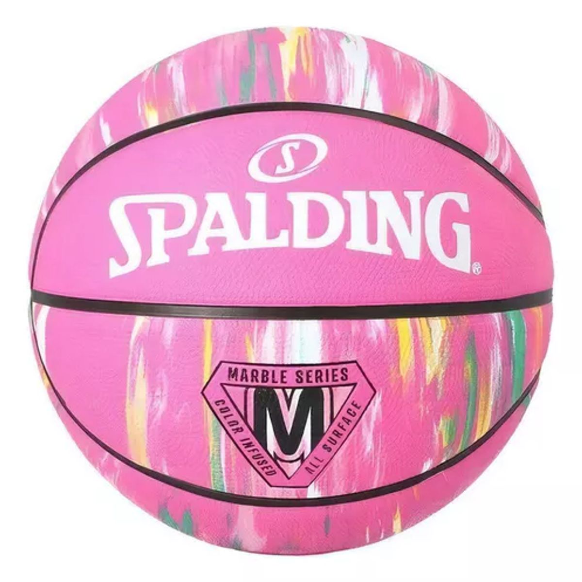 SPALDING - PELOTA DE BASQUET SPALDING MARBLE ROSADO