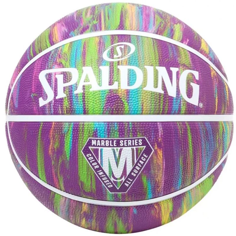 SPALDING - PELOTA DE BASQUET SPALDING MARBLE MORADO