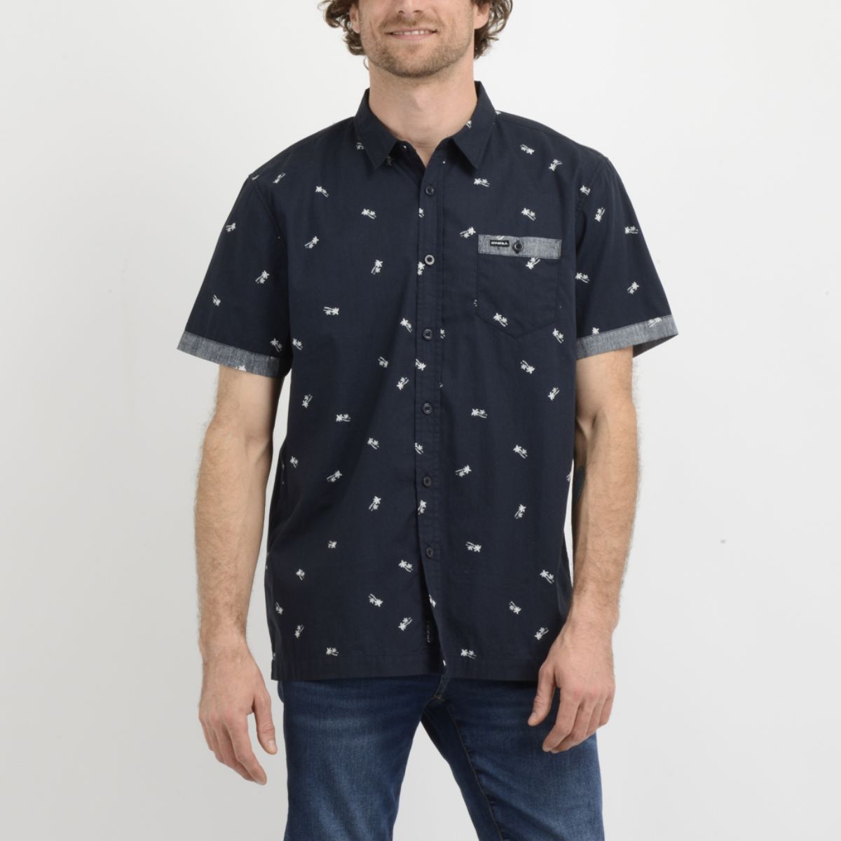 O'NEILL - Camisa Blue Palm Print Oneill Manga Corta