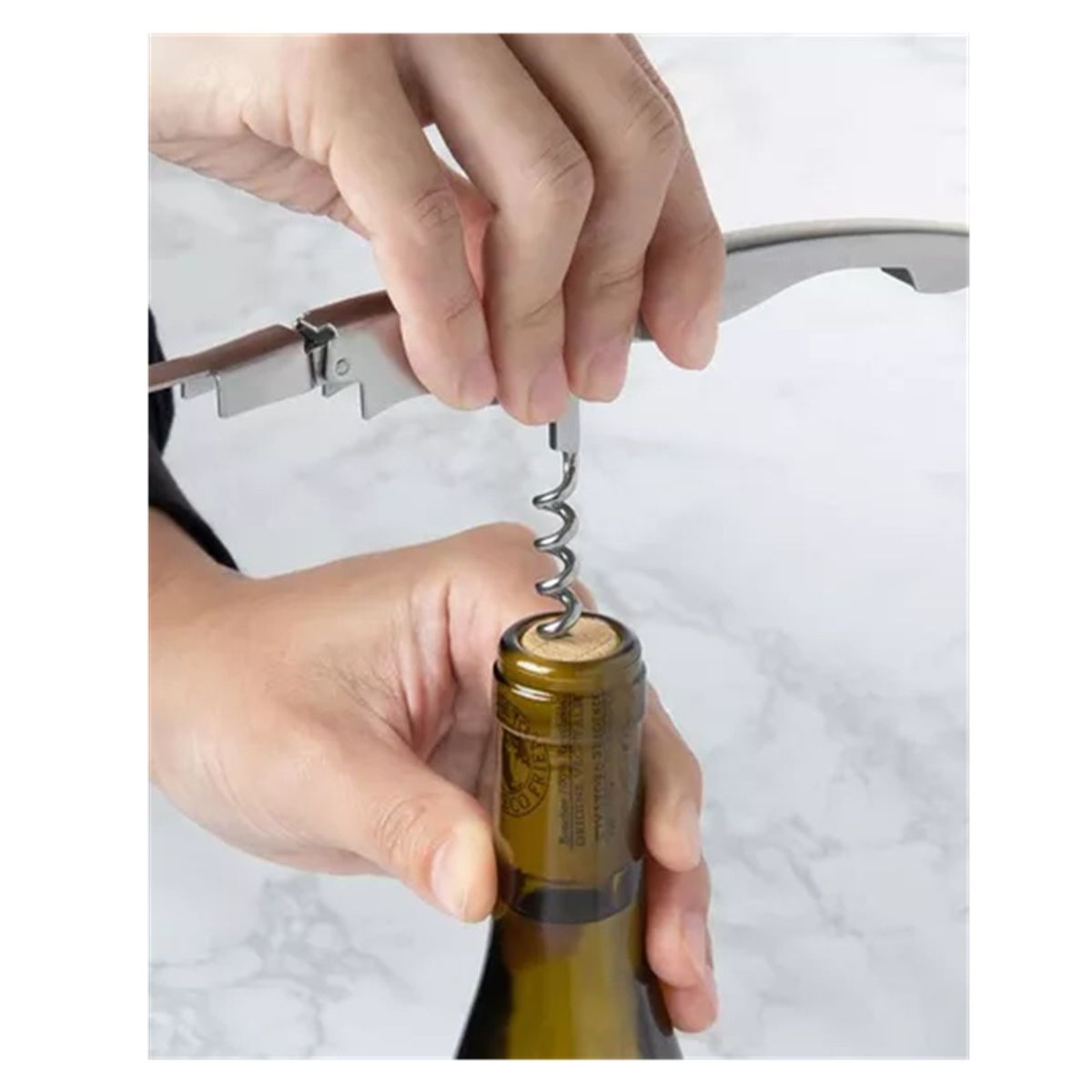 TRAMONTINA - Sacacorchos con Abridor y Corta Lacre Harmoniza en Acero Inoxidable