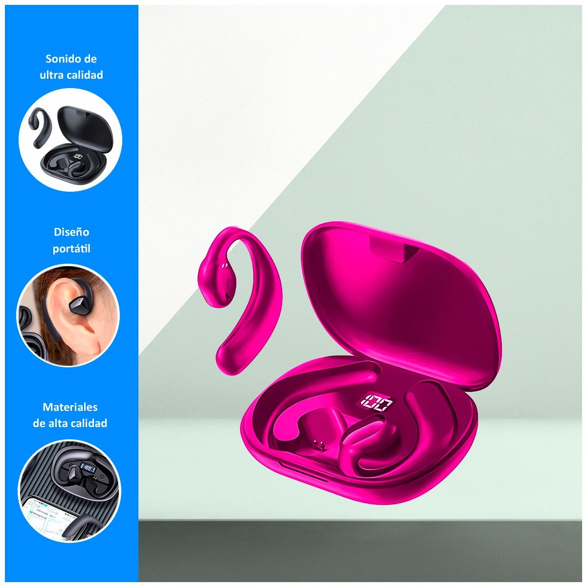 GENERICO - Audífonos Inalámbricos X6 con Bluetooth 5,0 Morado