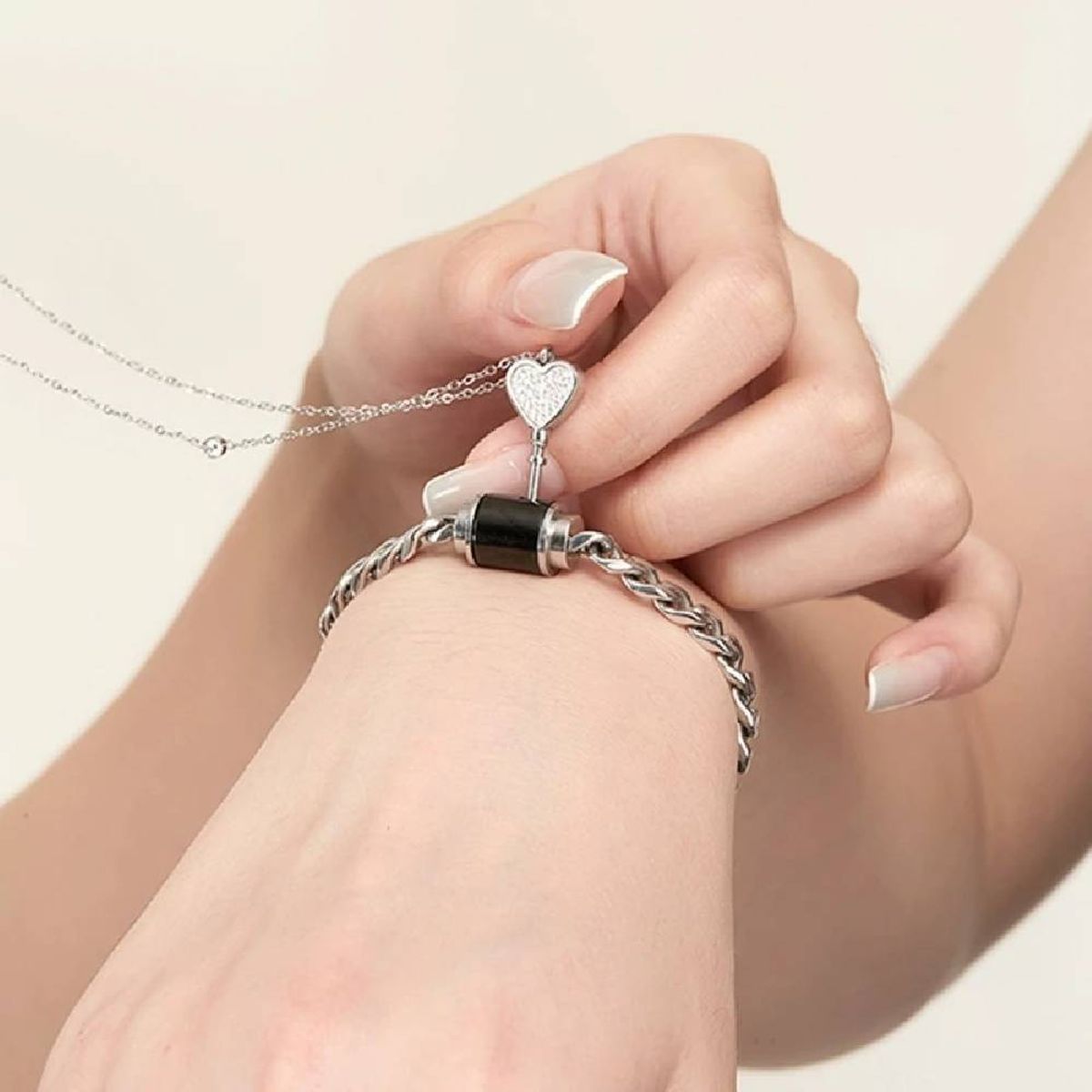 NO LOGO - Pulsera Y Collar Llave De Pareja Promesa de Amor  Regalo