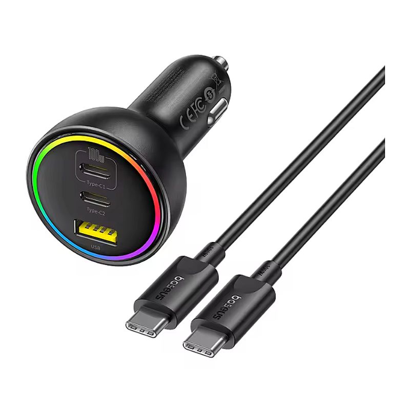 BASEUS - Cargador Auto Baseus 152w Carga Rapida Para iPhone Android