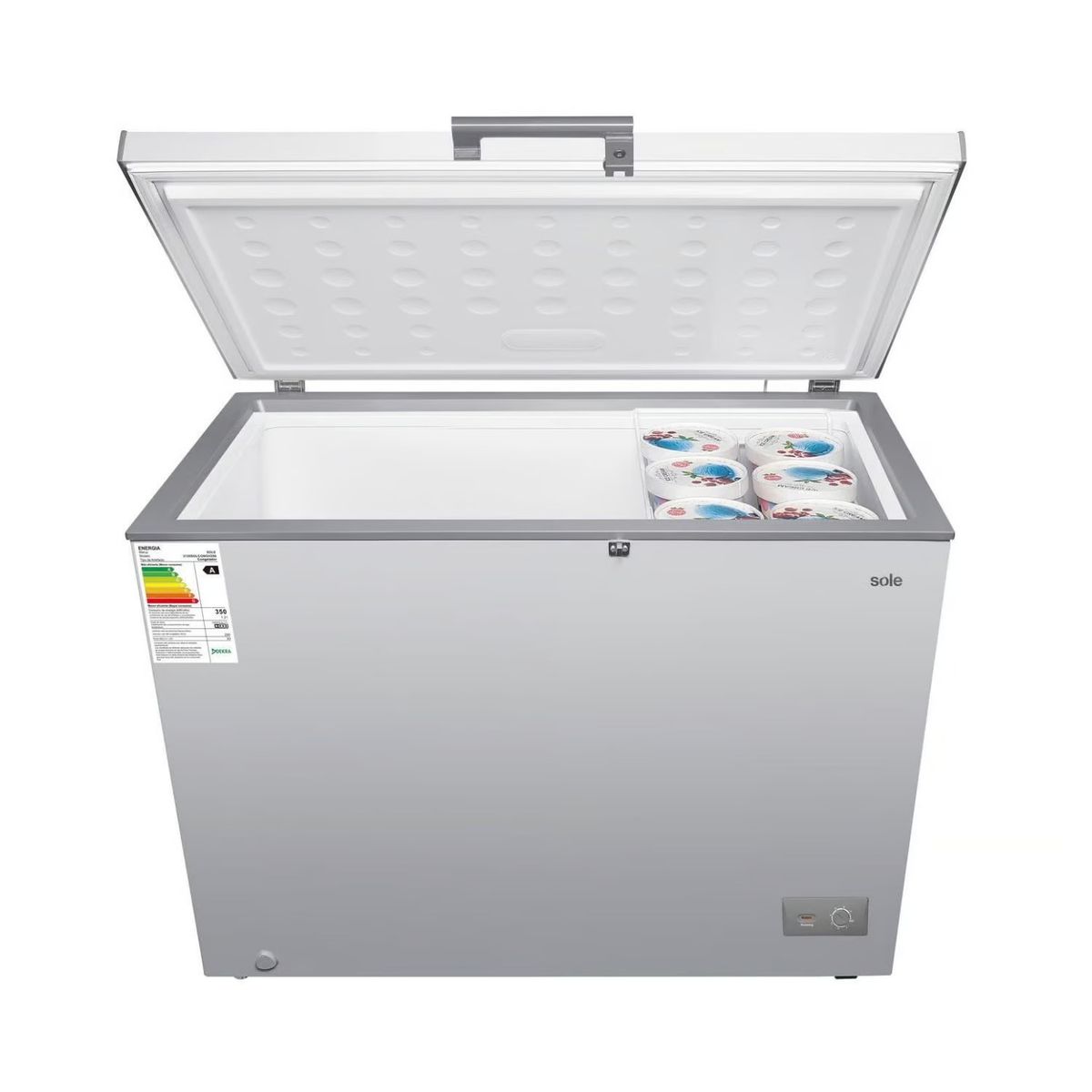 SOLE - CONGELADORA SOLE HORIZONTAL 290L - Gris