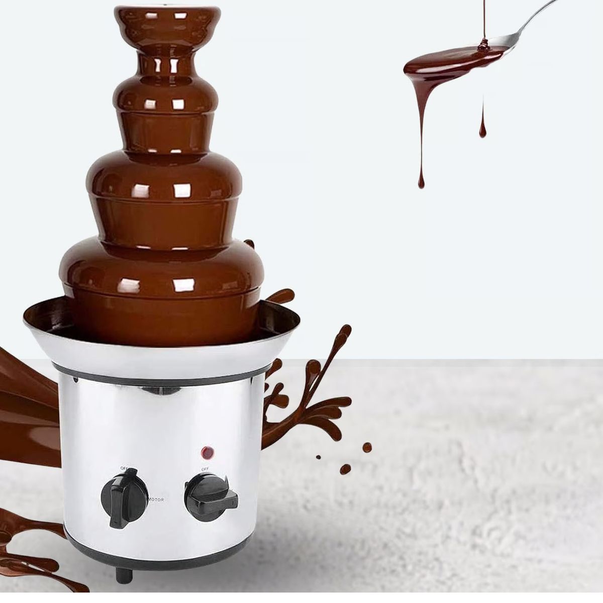 GENERICO - Chocolatera de 4 pisos acero