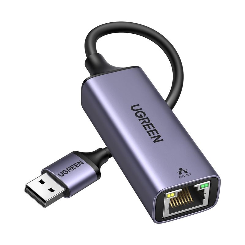 UGREEN - UGREEN Adaptador de red USB 3.0 a RJ45 Ethernet 1Gbps (CM209 - 50922)