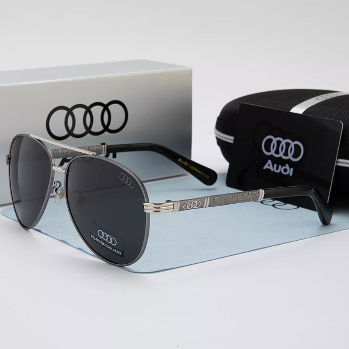 GENERICO - LENTES DE LUJO AUDI POLARIZADOS UV400 PARA HOMBRE