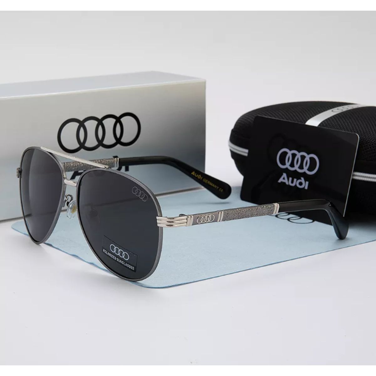 GENERICO - LENTES DE LUJO AUDI POLARIZADOS UV400 PARA HOMBRE
