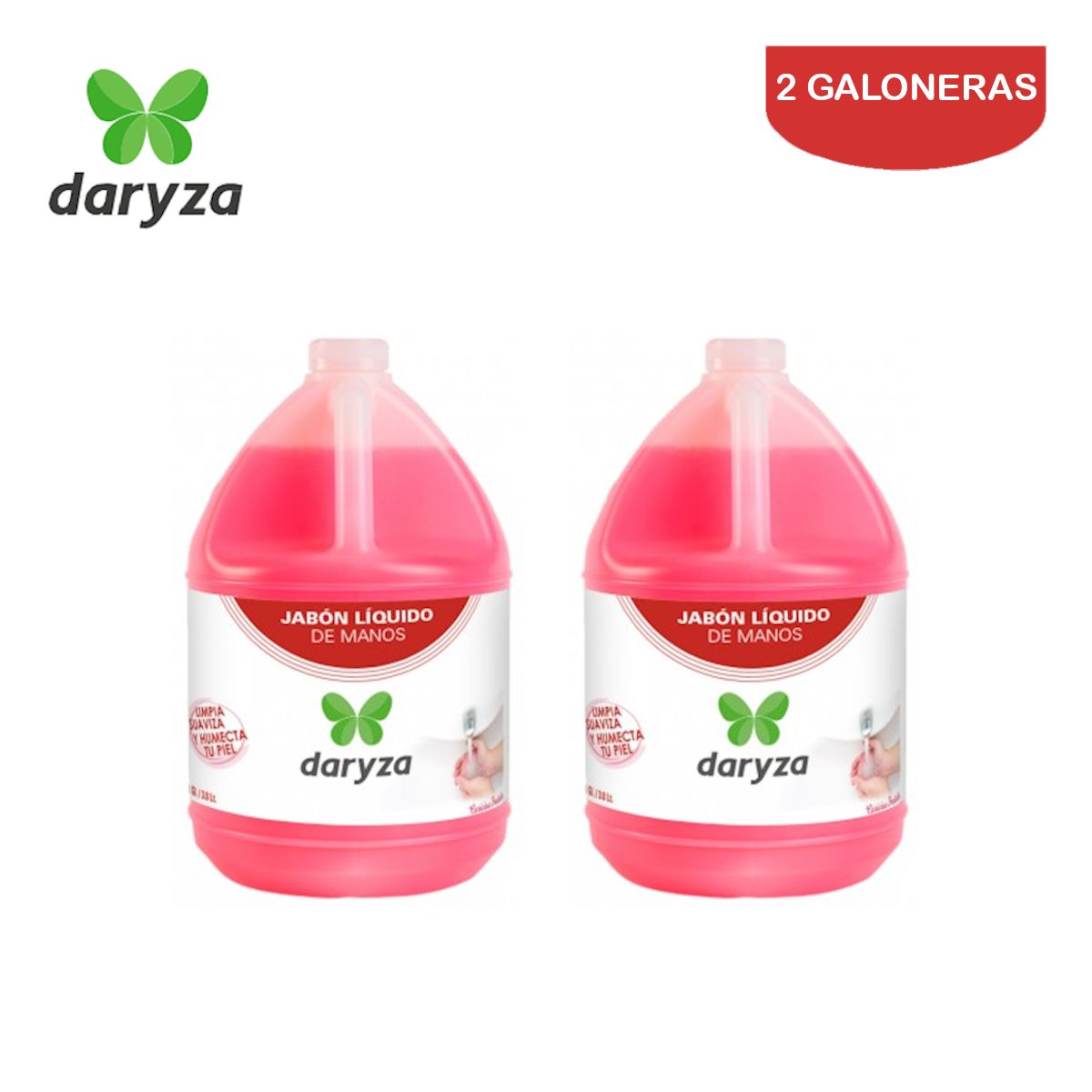 DARYZA - Jabón líquido de manos galón DARYZA. Pack 2 galoneras