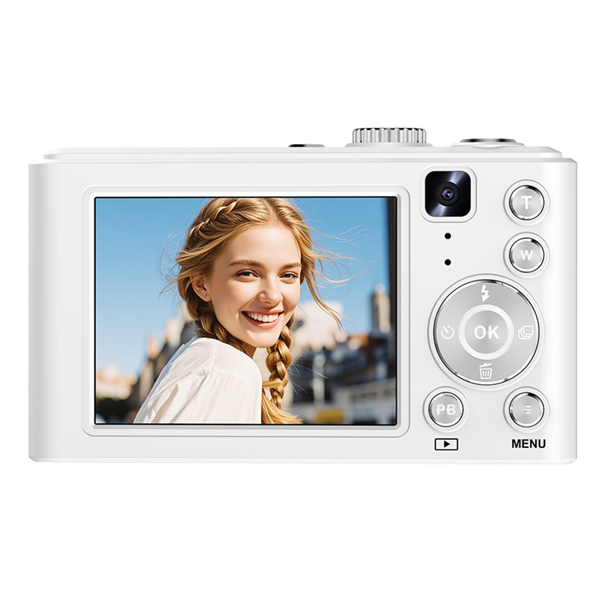 RENVMEXY - Cámaras digitales 64MP RENVMEXY Q21 Blanco 64GB-