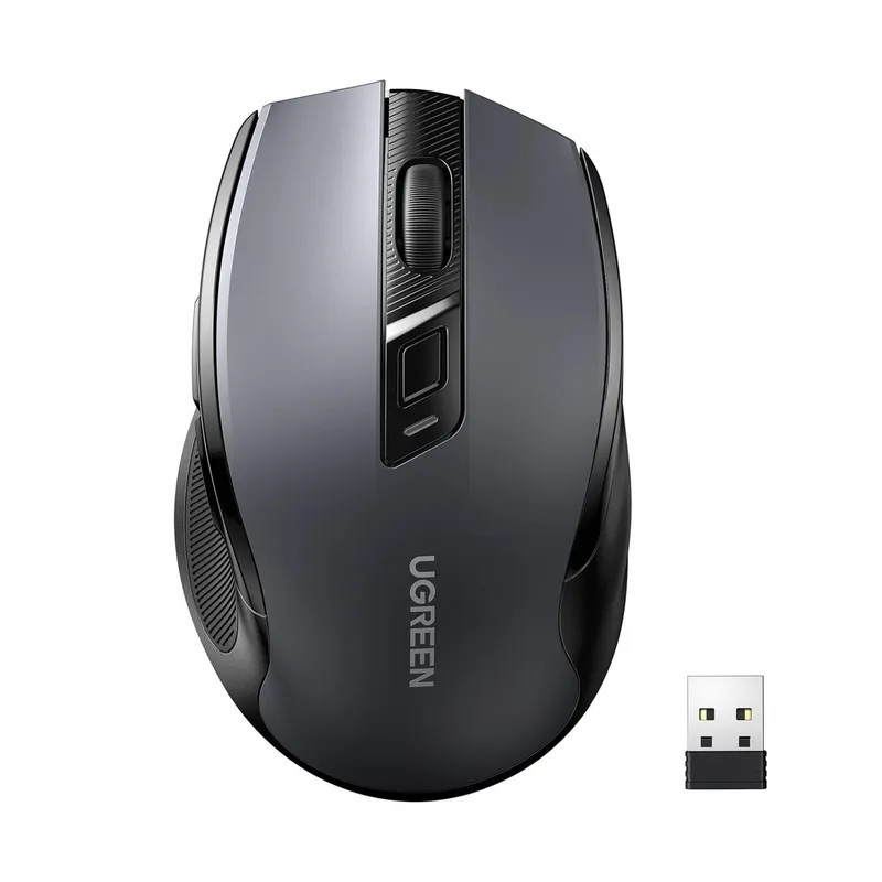 UGREEN - Mouse UGREEN Inalámbrico Ergonómico 6 botones 4000 DPI (MU006 - 90545)