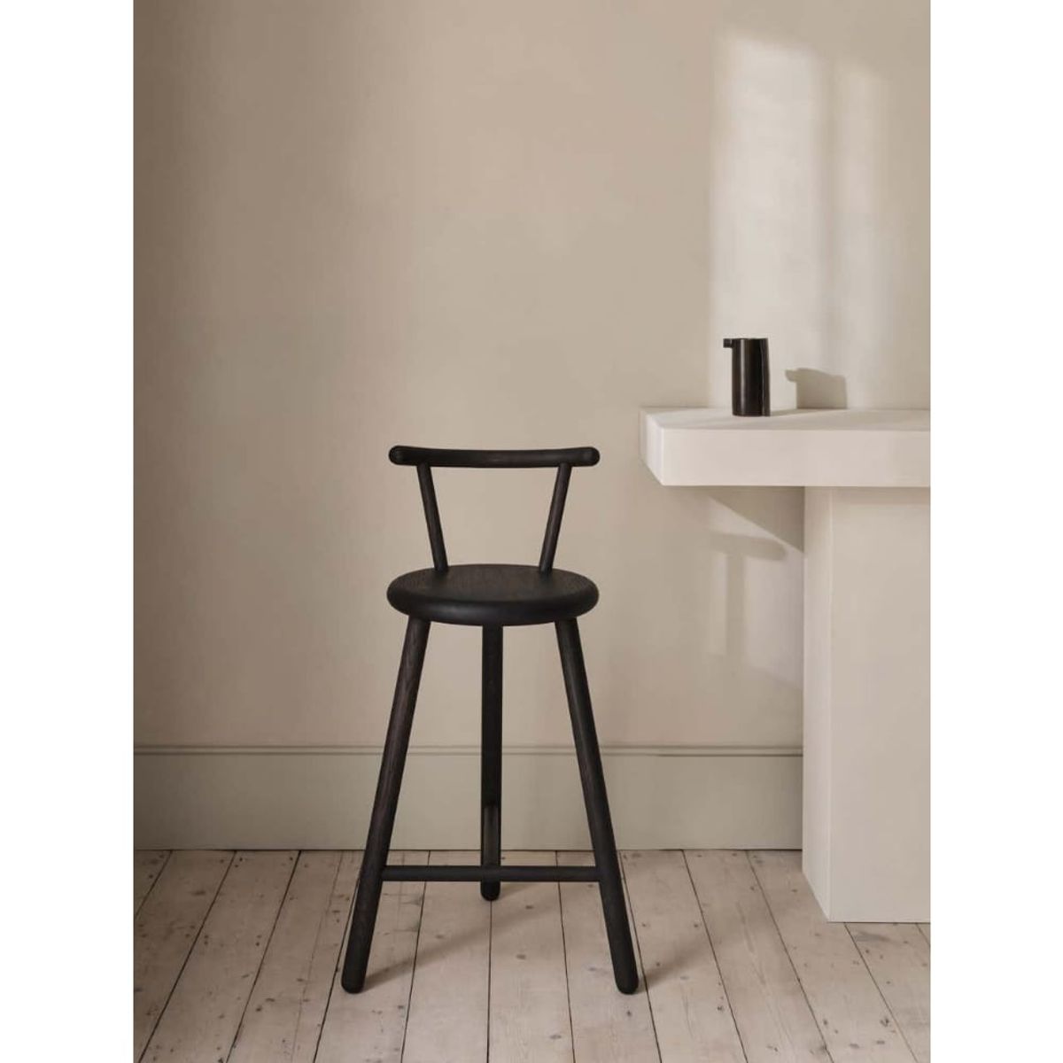 GENERICO - Banco de Bar Xiomi Black de Madera Pandora Home