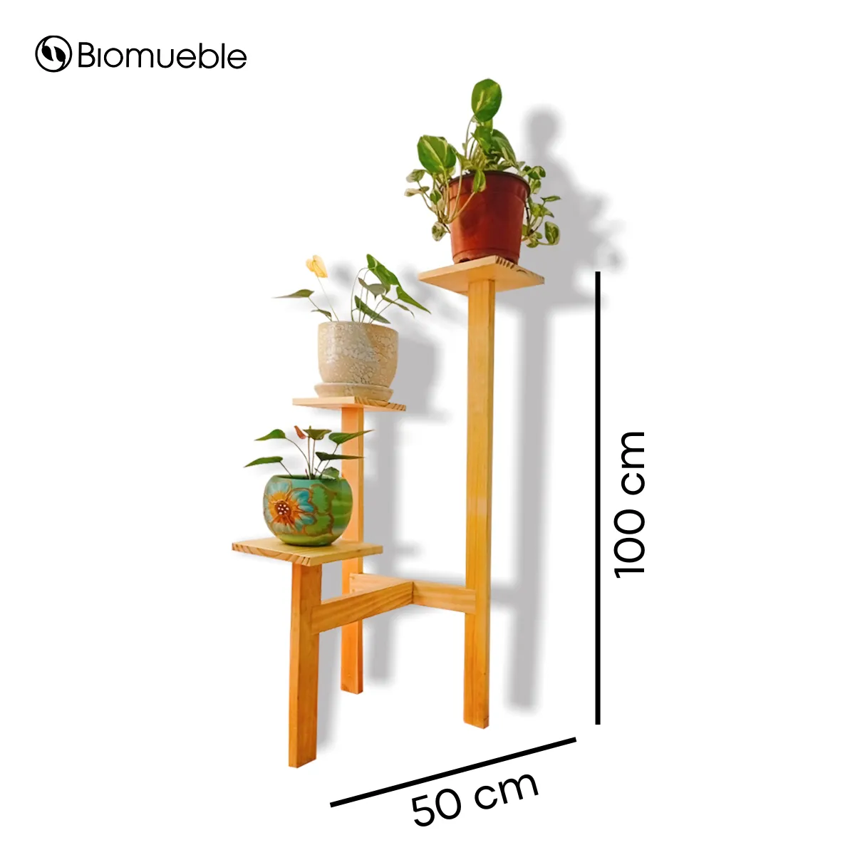 GENERICO - Porta Maceta Armonía de Palets de Pino