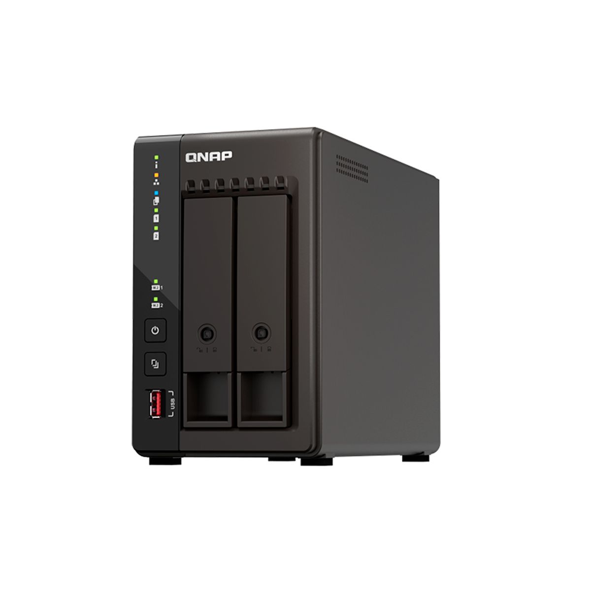 QNAP - SERVIDOR NAS QNAP 2 BAHÍAS TORRE 4-CORE 8GB PN TS-253E-8G