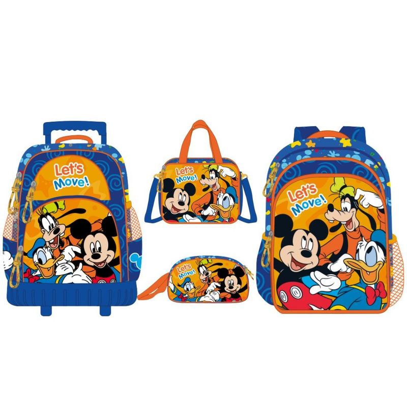 DISNEY - Pack 4 Mochirueda Mochila Oficio Disney Mickey Mouse