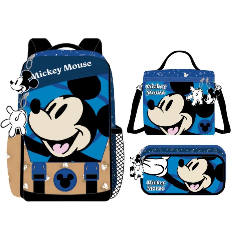 DISNEY - Pack Escolar Mochila Oficio Premium Disney Mickey Mouse Azul