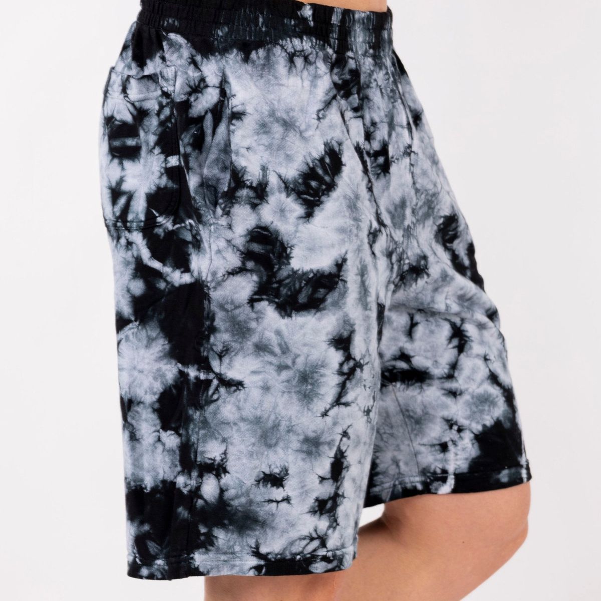 NEW YORK STARS - HSHORT-LAVADO ACID WASH-NEGRO