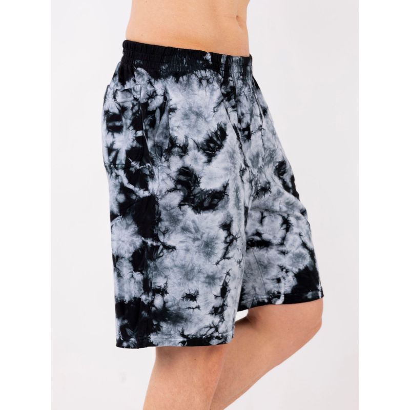 NEW YORK STARS - HSHORT-LAVADO ACID WASH-NEGRO