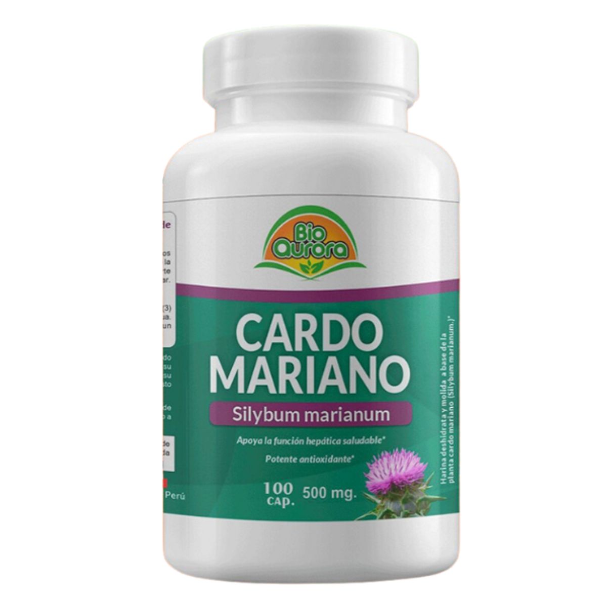 GENERICO - Cápsulas de Cardo Mariano x 100 uni Bioaurora