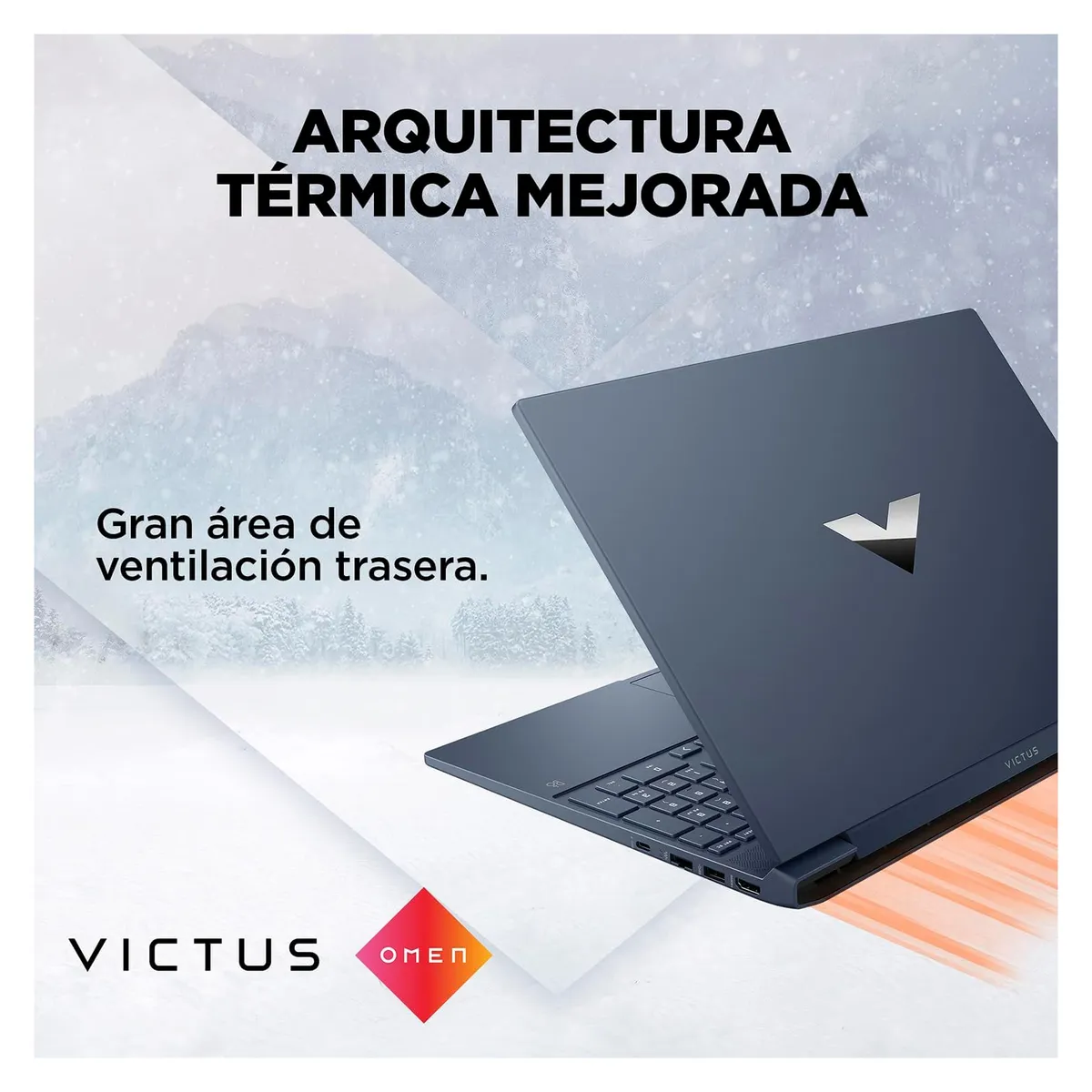 HP - LAPTOP HP VICTUS 15-FA0033DX Intel Core i5-12450H 512GB SSD 8GBRAM 15.6" 144HZ NVIDIA® RTX 3050