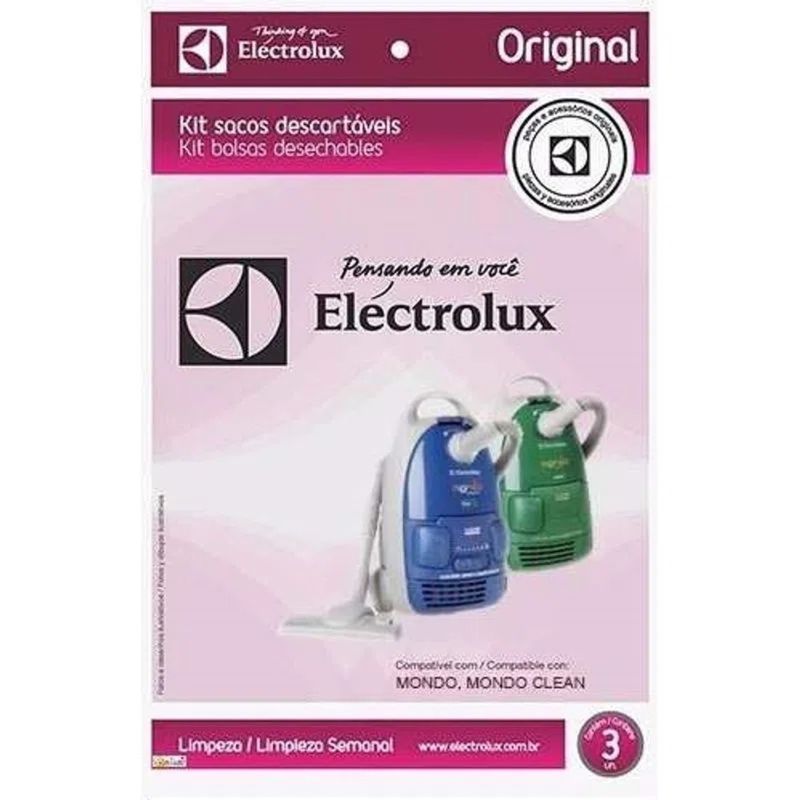 ELECTROLUX - BOLSA DE PAPEL X3 UND ASPIRADORA ELECTROLUX MONDO