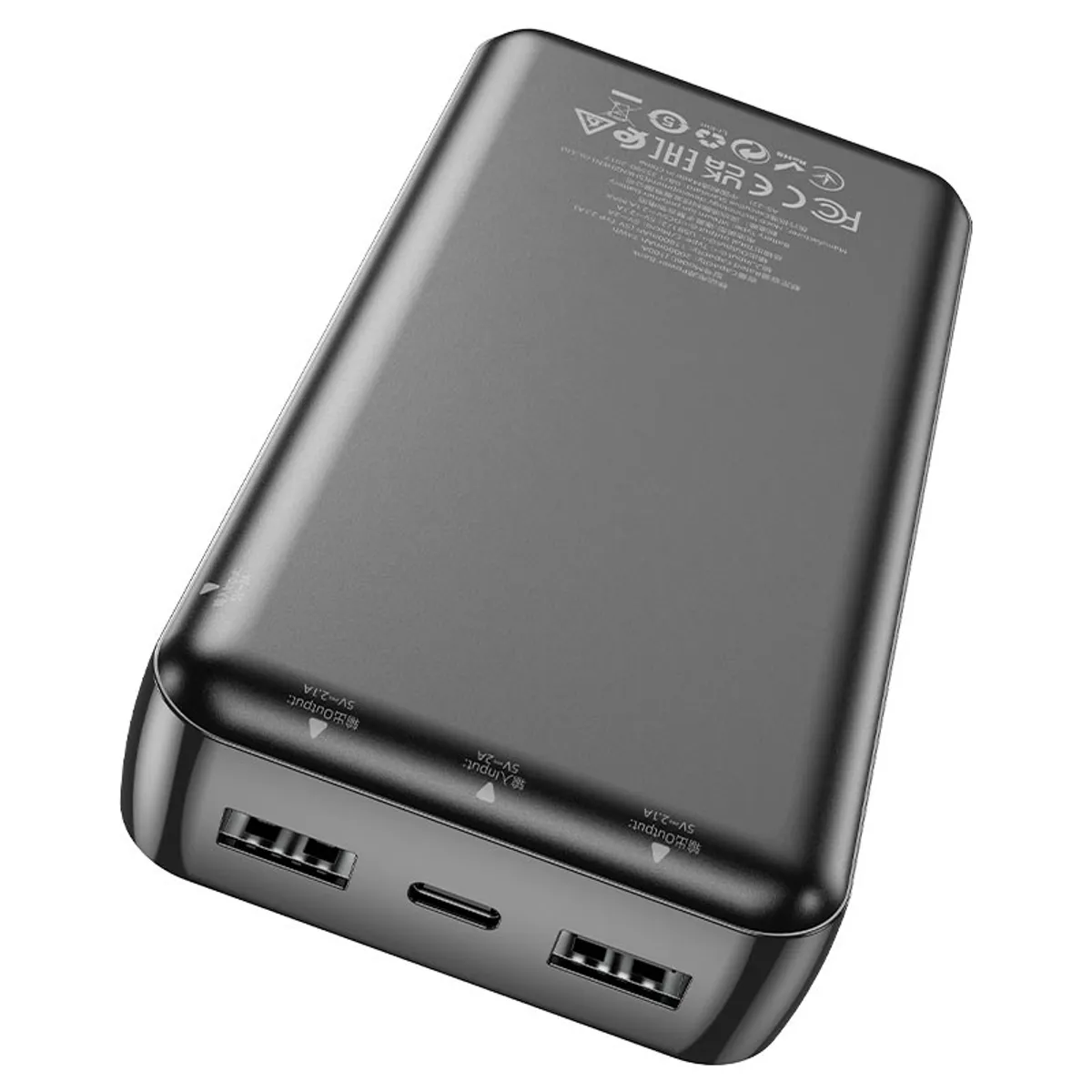 HOCO - Cargador Portatil PowerBank Hoco 20000 mAh J100A - Negro