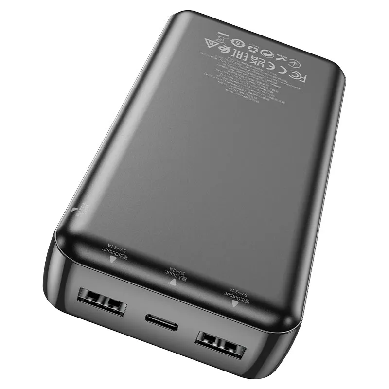 HOCO - Cargador Portatil PowerBank Hoco 20000 mAh J100A - Negro