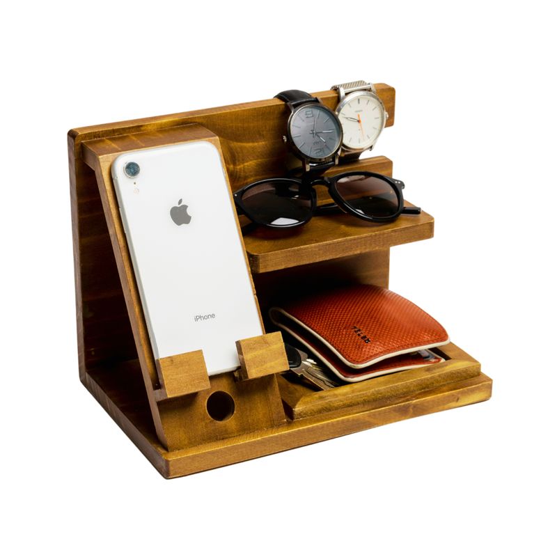 LOMO PLATEADO - Organizador de Escritorio de madera - Tradicional
