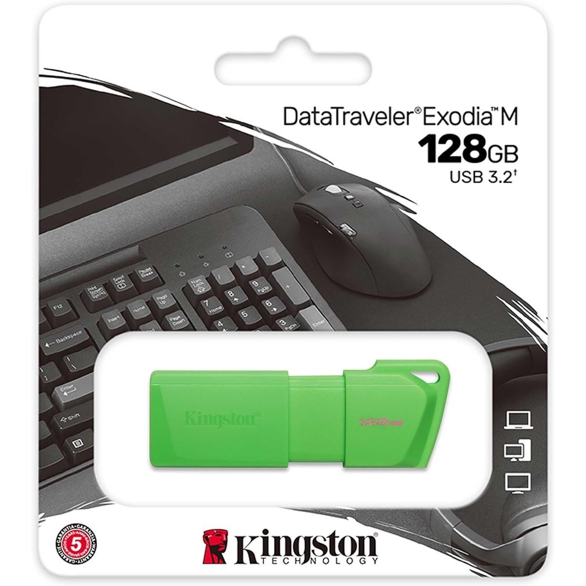 KINGSTON - Kingston Memoria USB Datatravel 128GB 3.2 - KC-U2L128-7LG