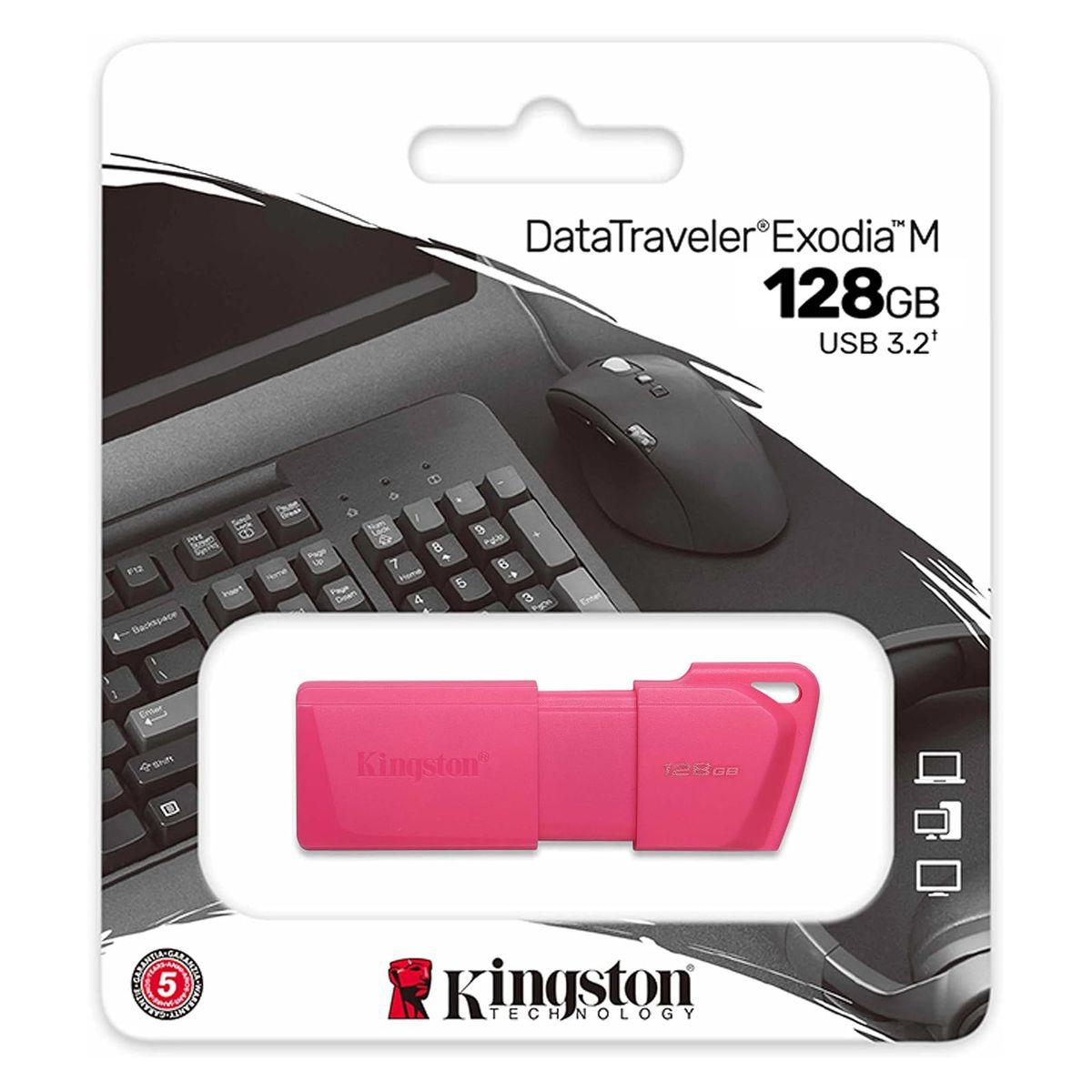 KINGSTON - Kingston Memoria USB 3.2 Datatravel 128GB - KC-U2L128-7LN