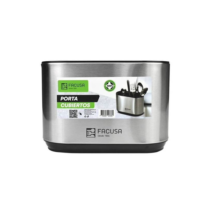 FACUSA - Porta Cubiertos de Mesa Acero Inox