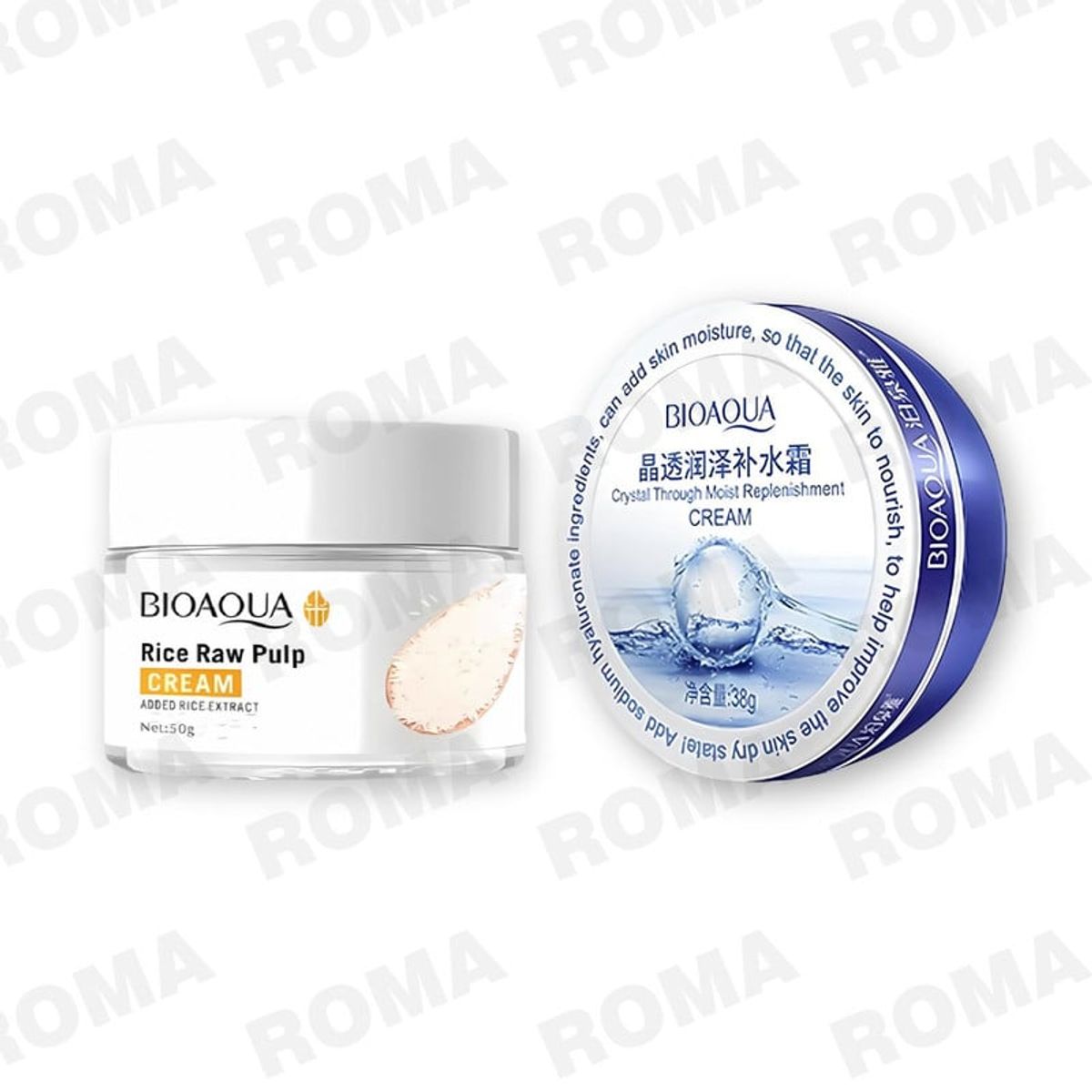 BIOAQUA - PACK CREMA ACLARANTE Y CREMA HIDRATANTE DE ACIDO HIALURÓNICO BIOAQUA