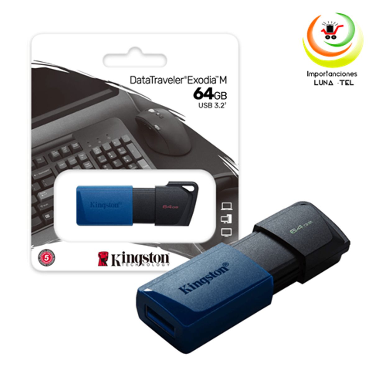 KINGSTON - MEMORIA USB KINGSTON EXODIA M 64GB