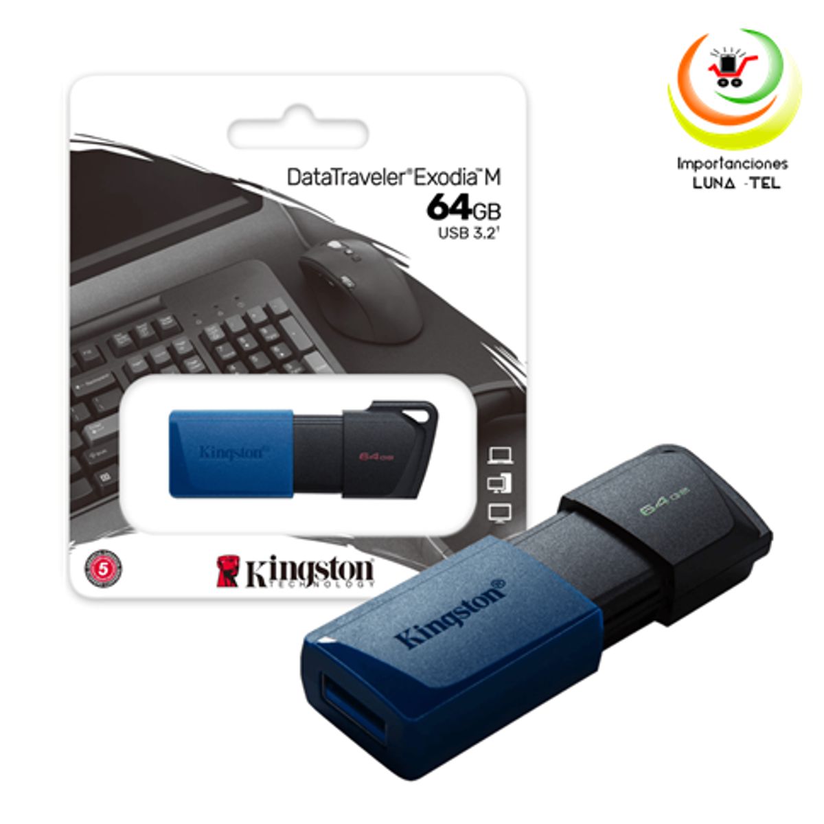 KINGSTON - MEMORIA USB KINGSTON EXODIA M 64GB