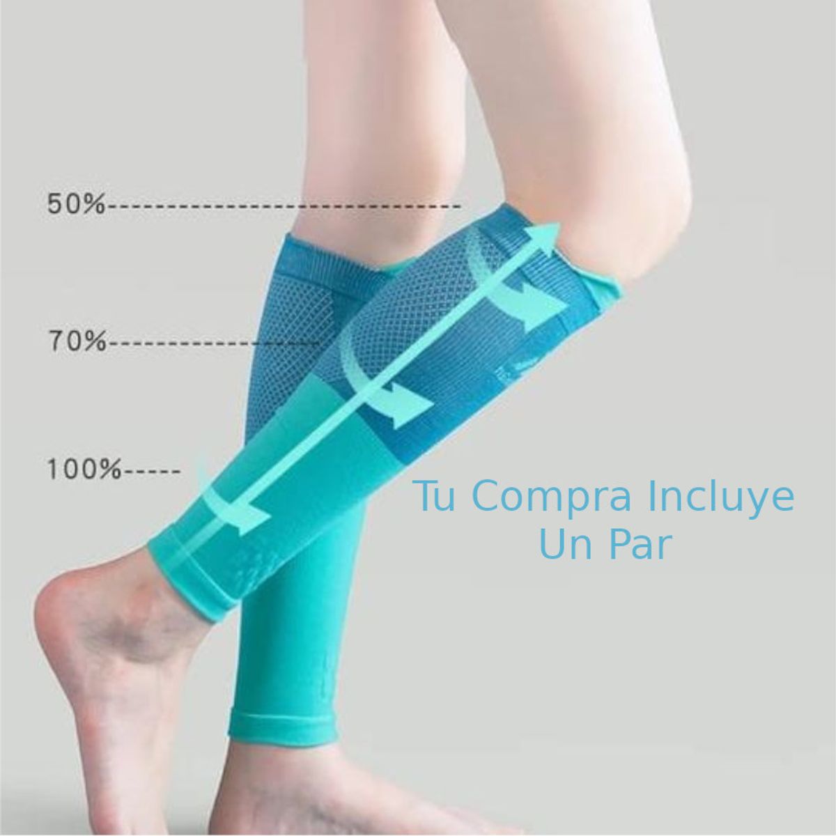 GENERICO - Manga Piernas Compresion Deportiva Yoga Proteccion Muscular
