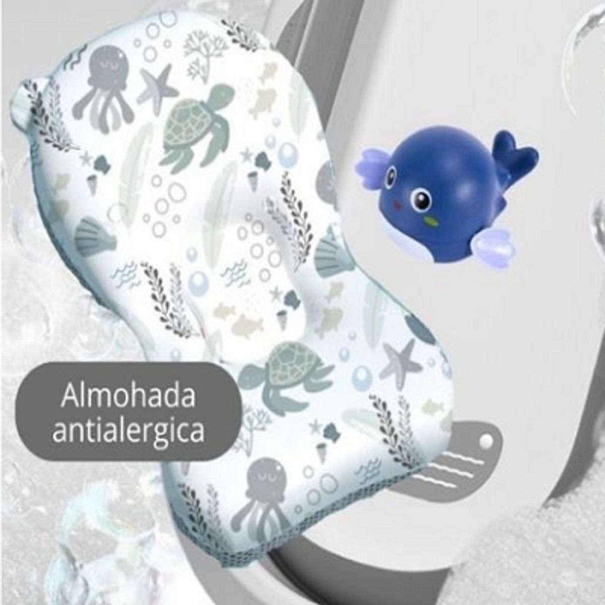 CAM - BAÑERA PLEGABLE PARA BEBE CON TERMÒMETRO - GRIS